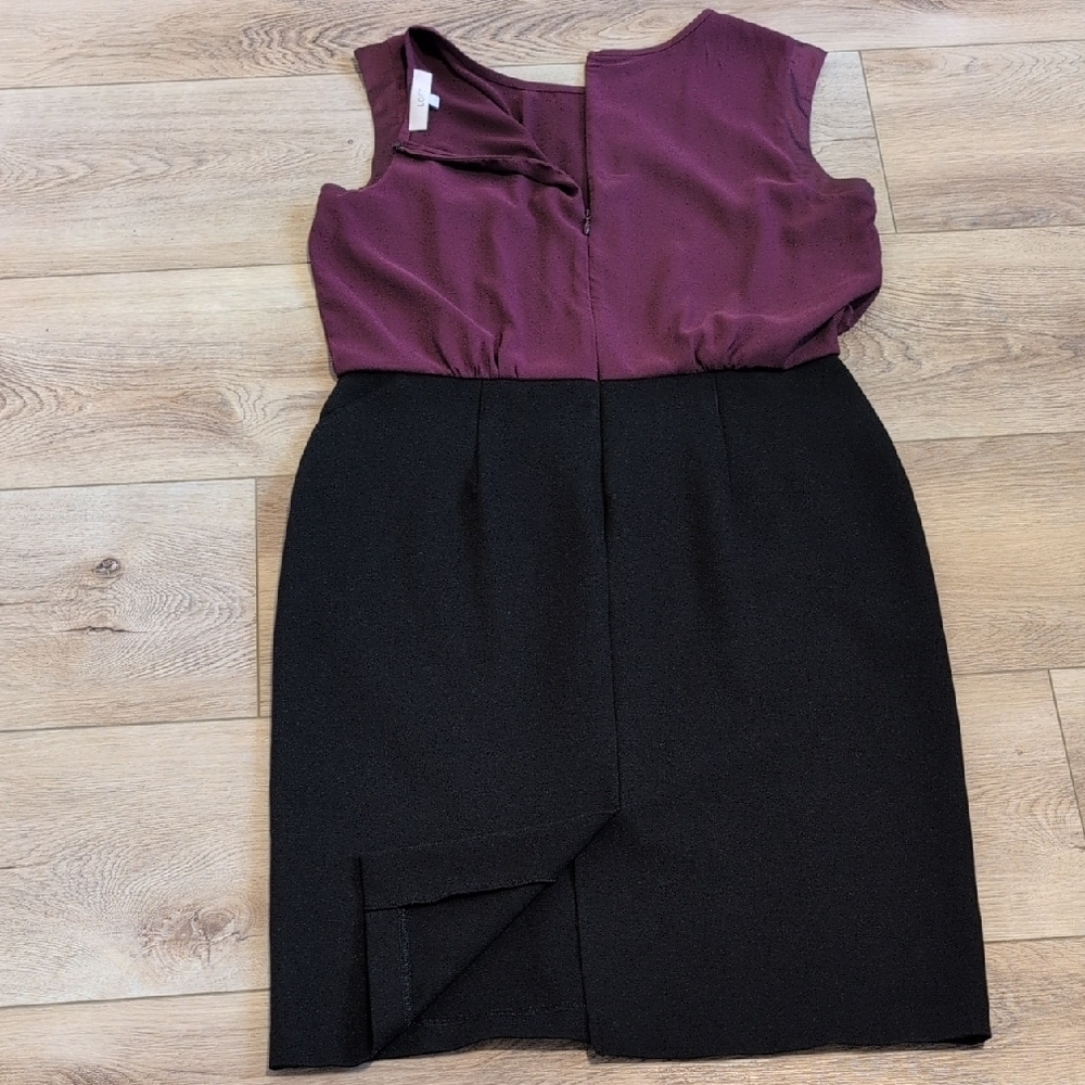 LOFT Rich Purple Sleeveless Top - Picture 3 of 3
